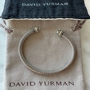David Yurman Cable Classic Bracelet with 18k Yellow Gold, 4mm